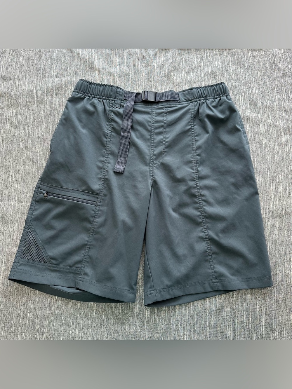 Coumbia Gray Cargo Lightweight Hiking Shorts Mens Size M Outdoor Gorpcore
